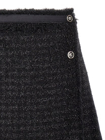 Versace Lurex Skirt Black