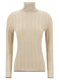 Fabiana Filippi Lurex Sweater Gold