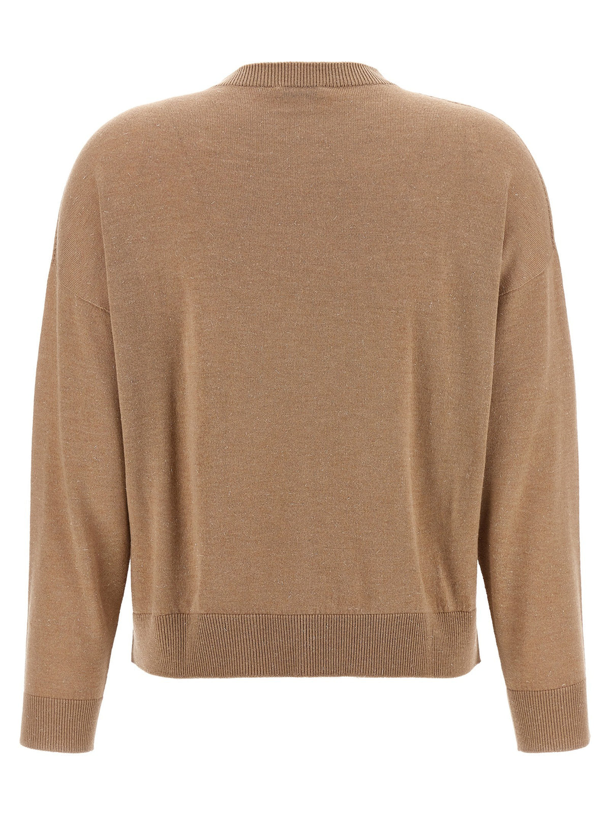Peserico Lurex Sweater Beige, view 2