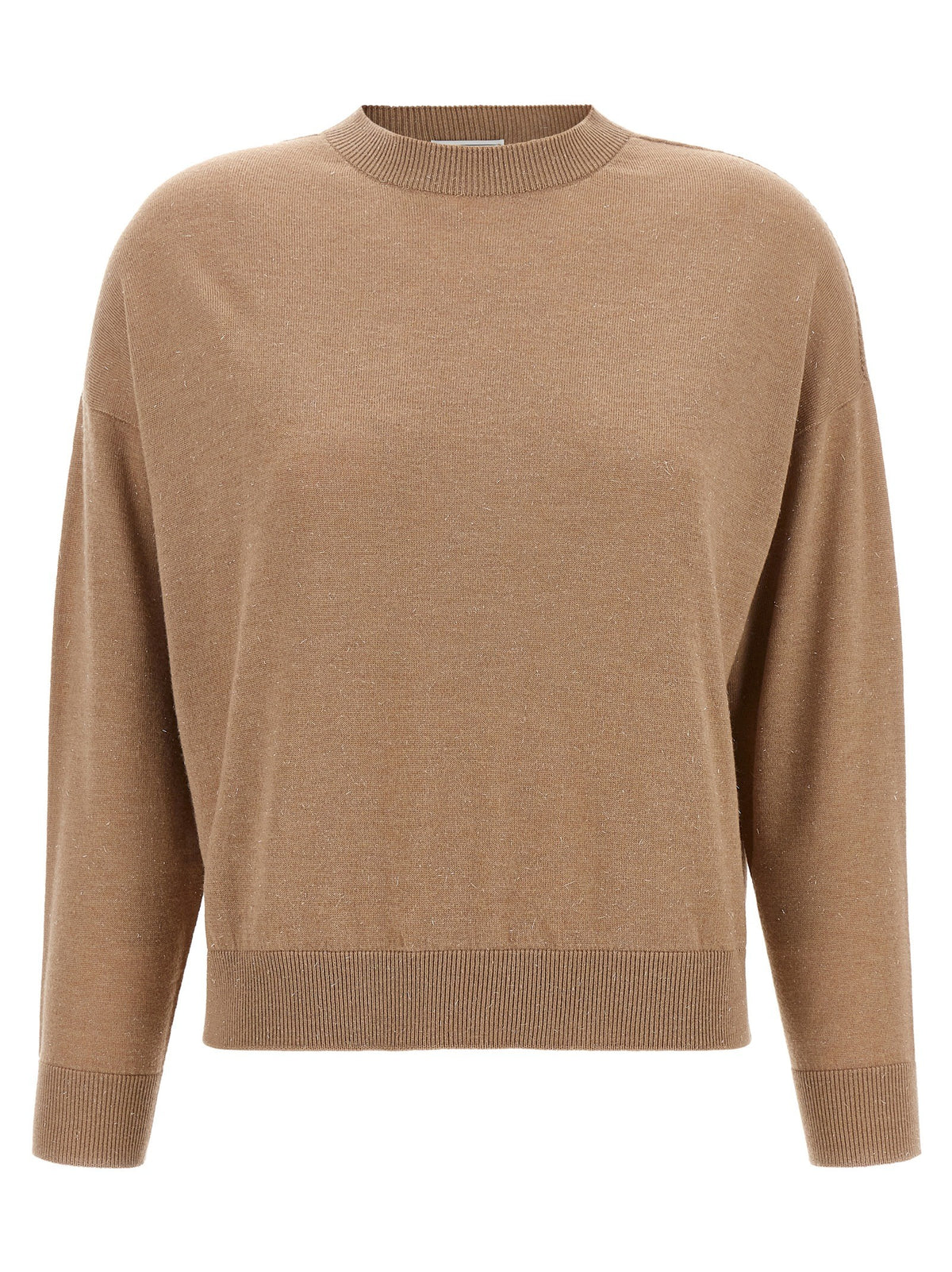 Peserico Lurex Sweater Beige
