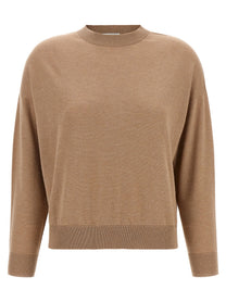 Peserico Lurex Sweater Beige