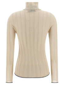 Fabiana Filippi Lurex Sweater Gold