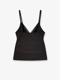 BOSS Women's Lurex Tank Top and Slip Set Black
