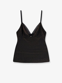BOSS Women's Lurex Tank Top and Slip Set Black