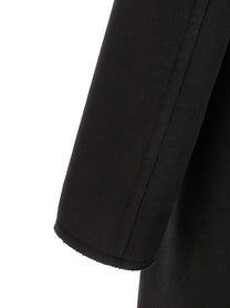 Tom Ford Luxury Melton DB Officer Coat Black