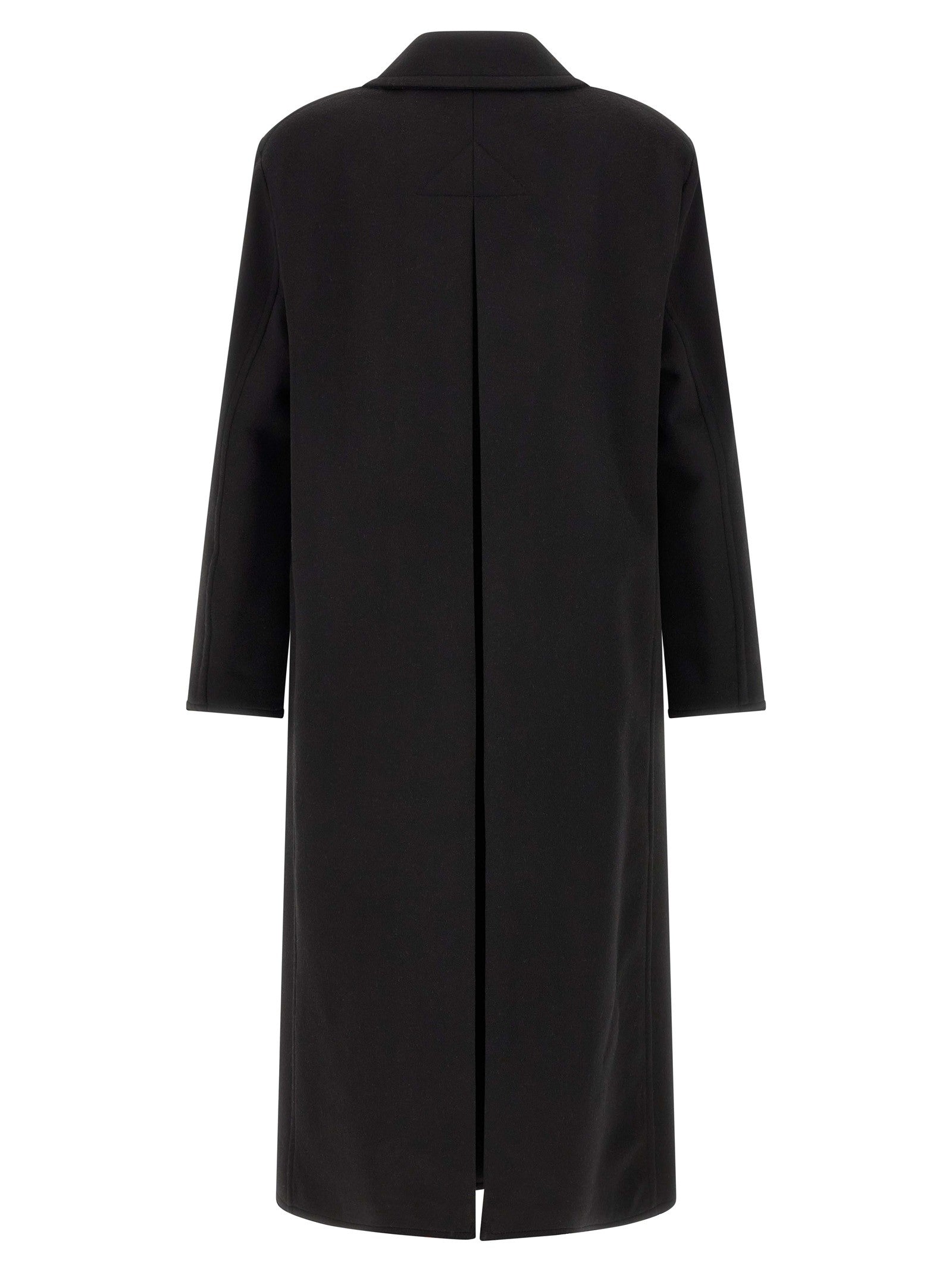 Tom Ford Luxury Melton DB Officer Coat Black