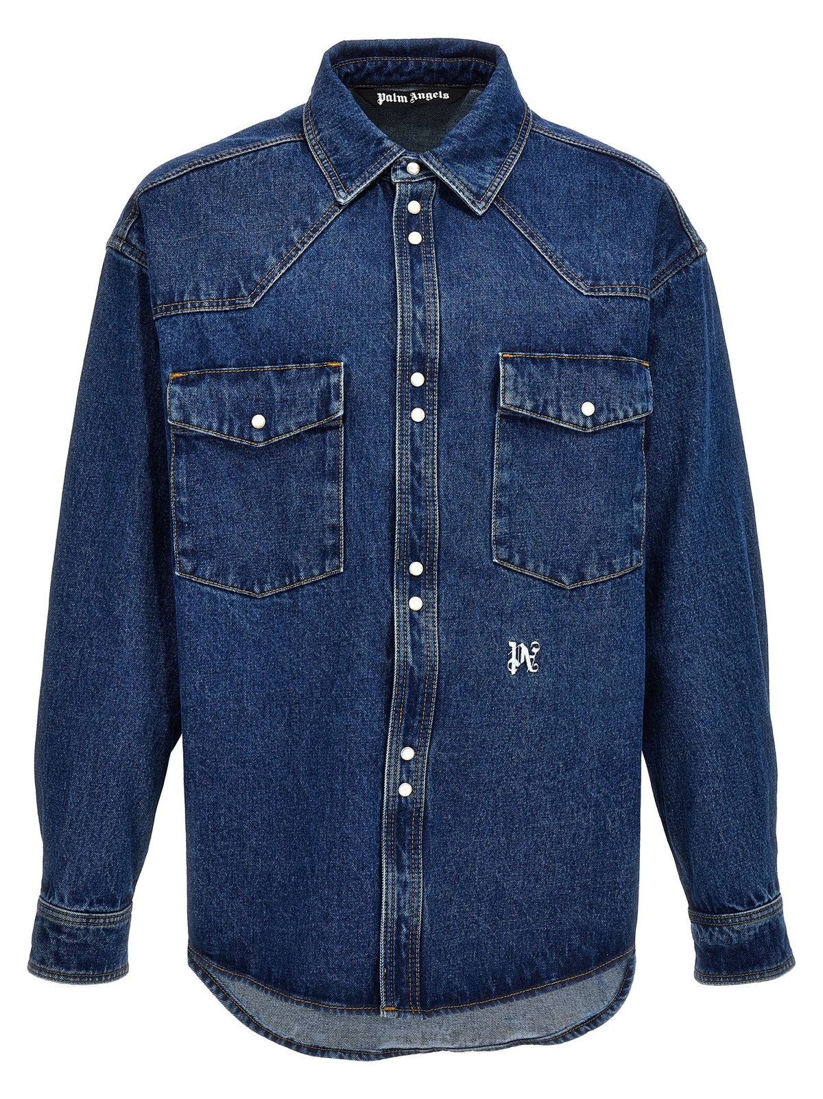 Palm Angels LW Monogram Jacket Blue