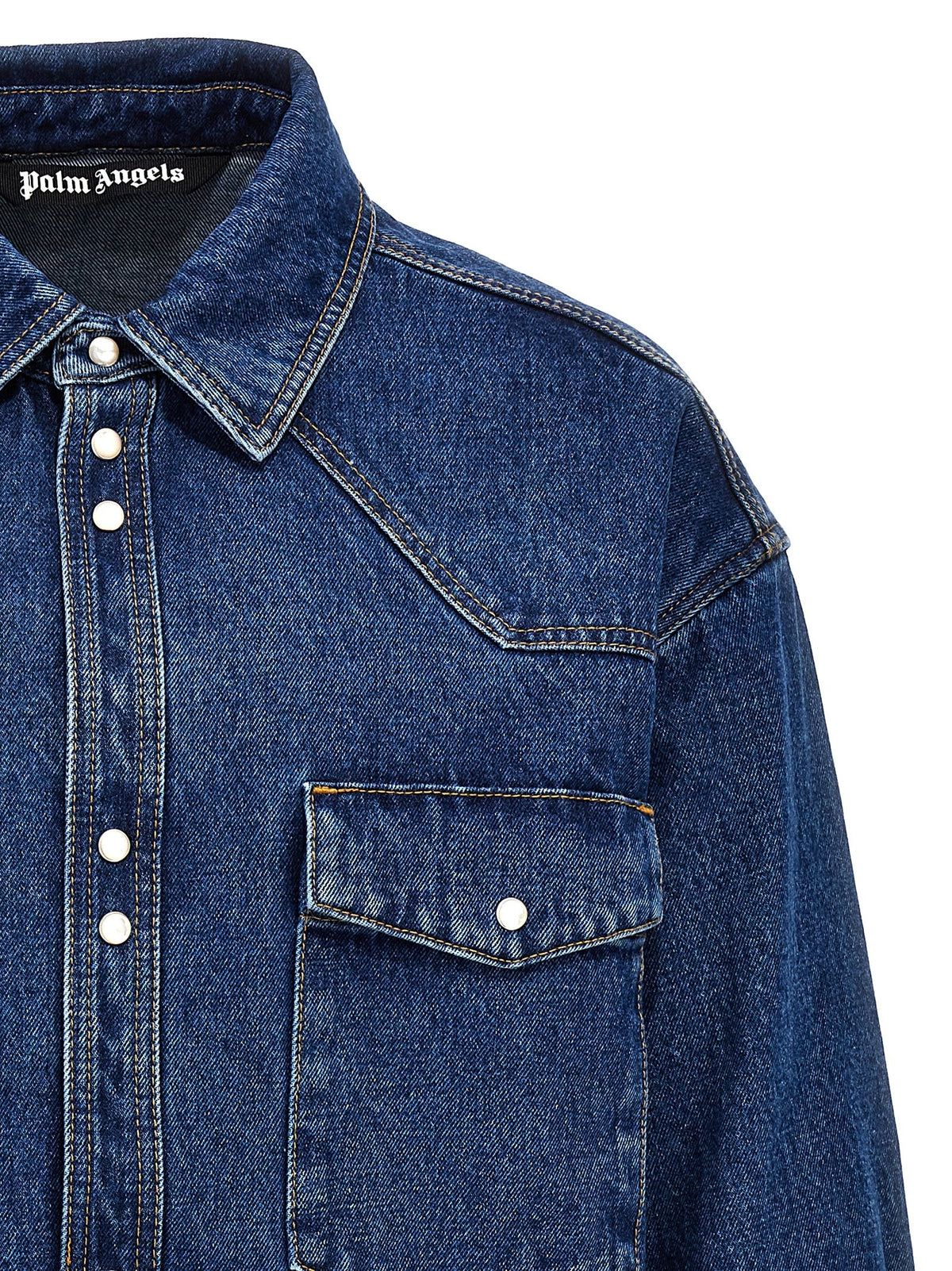 Palm Angels LW Monogram Jacket Blue