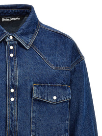 Palm Angels LW Monogram Jacket Blue