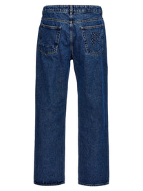 Palm Angels LW Monogram Jeans Blue