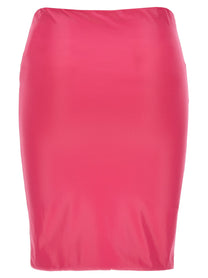 The Attico Lycra Mini Skirt Pink