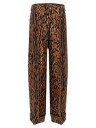 Alberto Biani Lynx Print Pants Brown, view 2