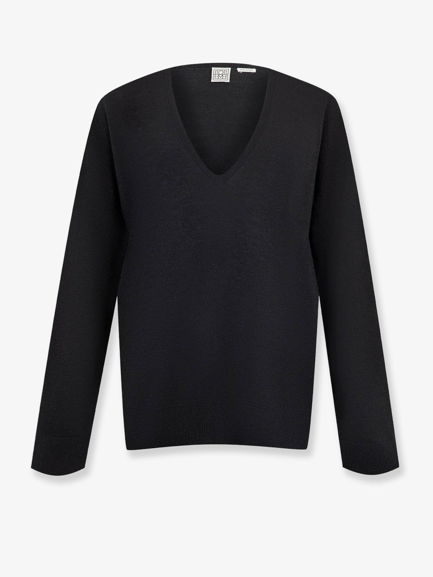 Toteme Women's Lyocell and Cashmere Blend Sweater Grey