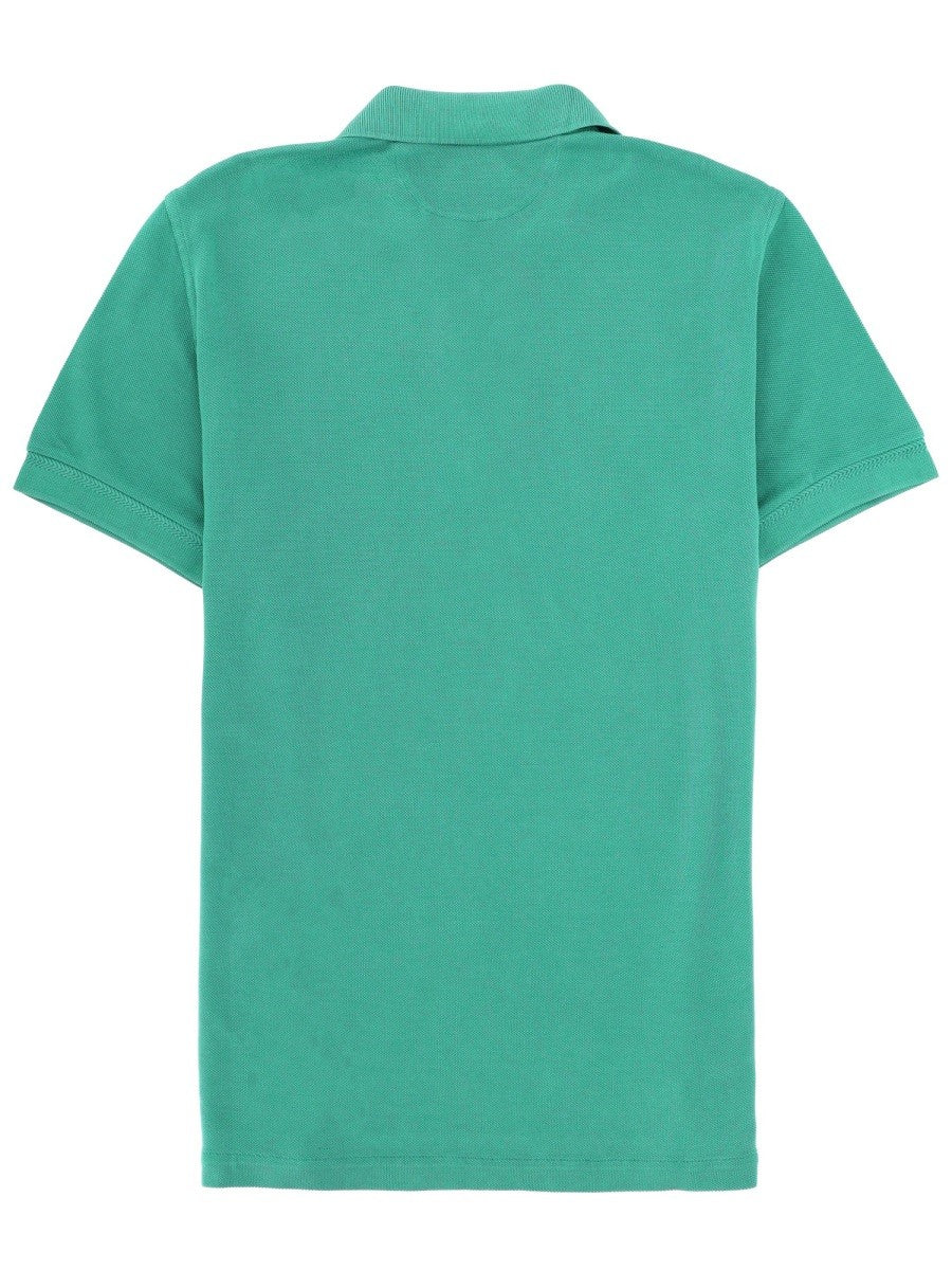Tom Ford Men's Lyocell and Cotton Polo Shirt Green