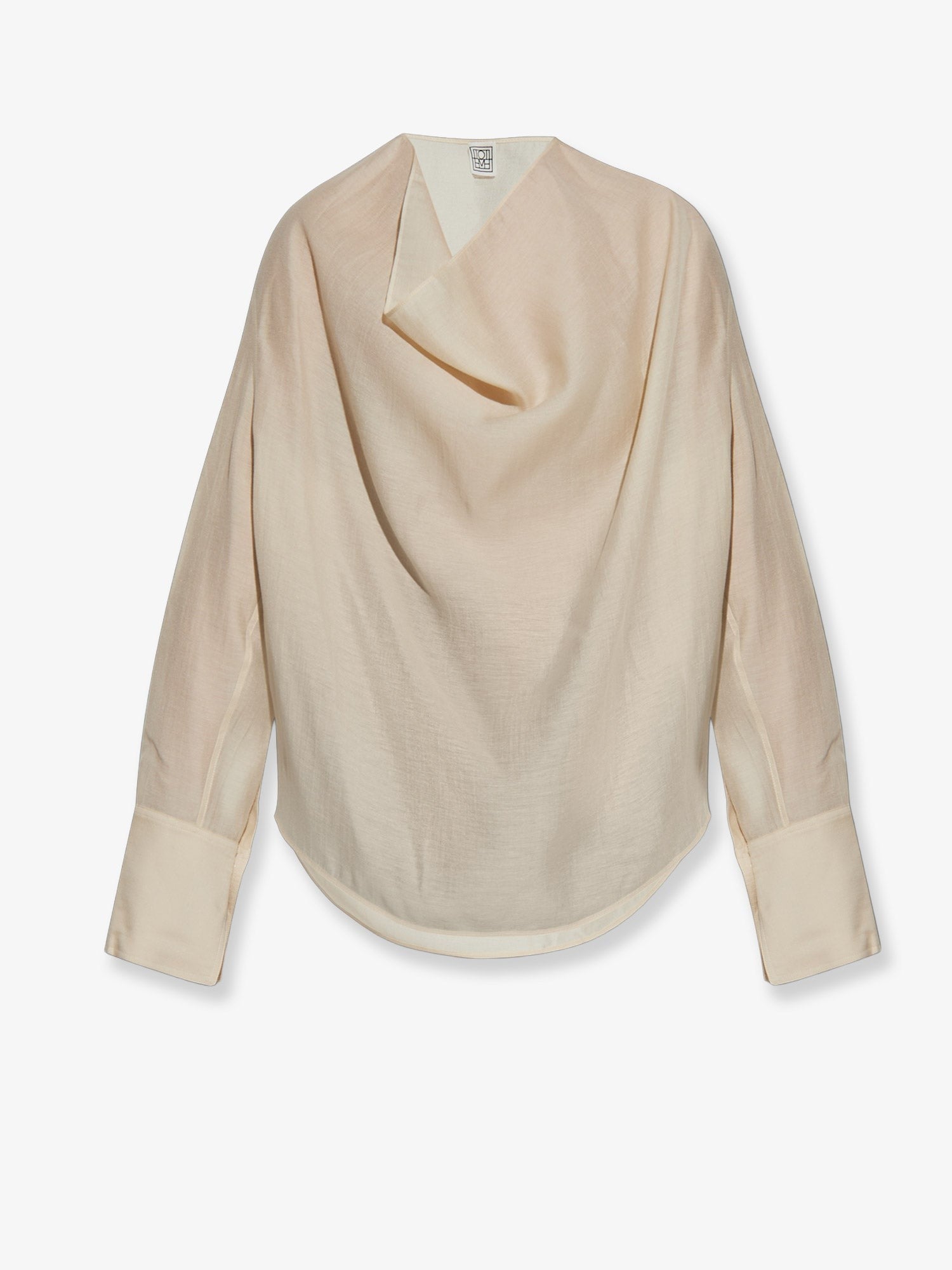 Toteme Women's Lyocell and Linen Blend Shirt White Toteme