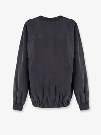 Alysi Women's Lyocell and Linen Bomber Liquirizia