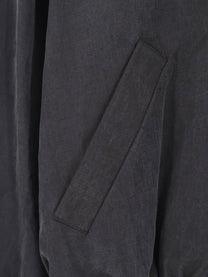 Alysi Women's Lyocell and Linen Bomber Liquirizia