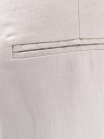 Alysi Women's Lyocell and Linen Trousers Gesso