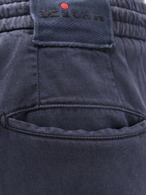 Kiton Men's Lyocell Blend Trouser Blue