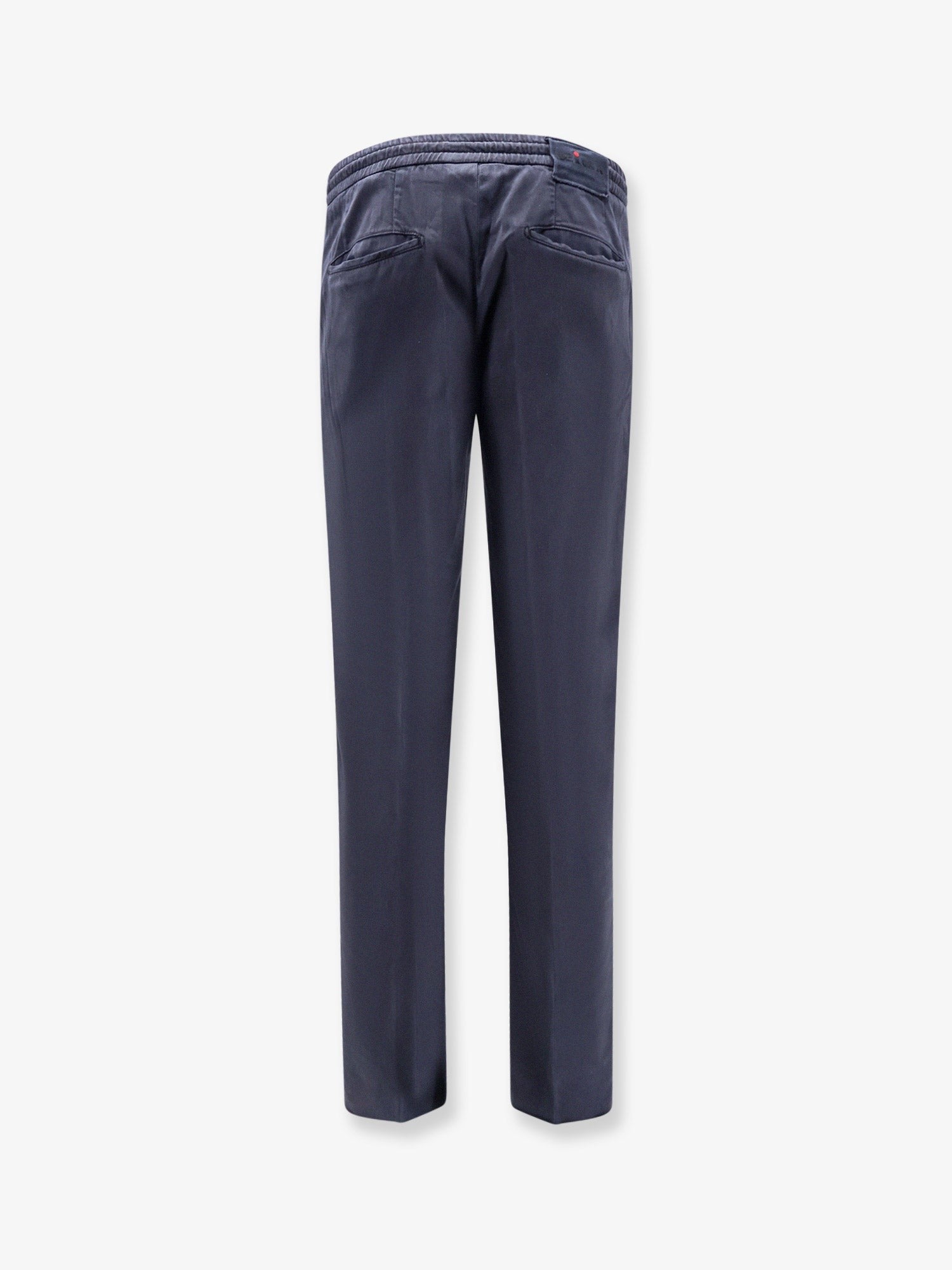 Kiton Men's Lyocell Blend Trouser Blue