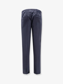 Kiton Men's Lyocell Blend Trouser Blue