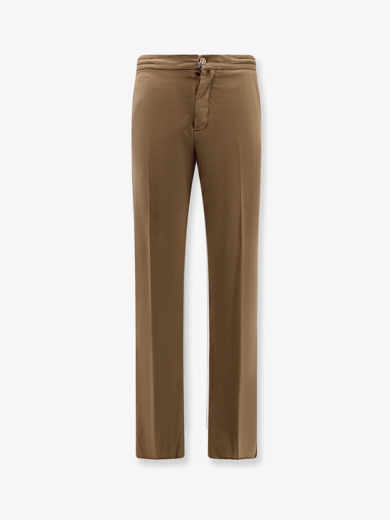 Kiton Men's Lyocell Trouser Beige
