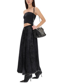 Diesel Women's Clarksvillex Band Top Black Diesel