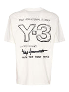 Adidas Y3 Unisex Merch SS Tee Cwhite White, view 3