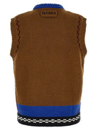 Marni Shaped Intarsia Vest Gold, view 2