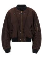 Maison Margiela Reversible Bomber Jacket Brown