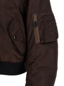Maison Margiela Reversible Bomber Jacket Brown