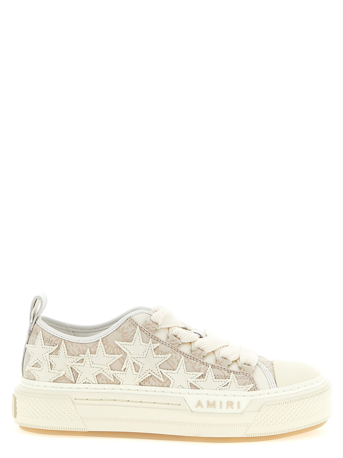 AMIRI Ma Quad Stars Court Low Sneakers Beige