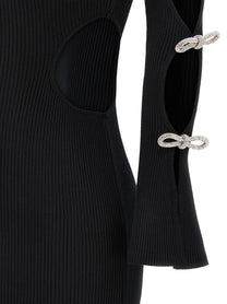 MACH &amp; MACH - MACH &amp; MACH - ’Cut-Out Crystal Bow’ dress - Women’s Clothing