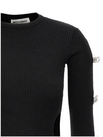 MACH &amp; MACH - MACH &amp; MACH - ’Cut-Out Crystal Bow’ dress - Women’s Clothing