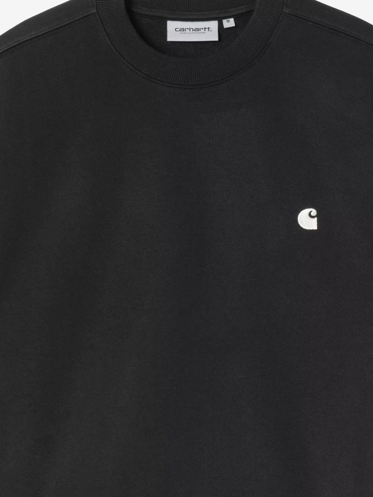 Carhartt Wip Men's Mack Cotton Blend Sweatshirt Black, view 3