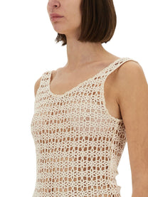 Alysi Women's Macramé Bodysuit White