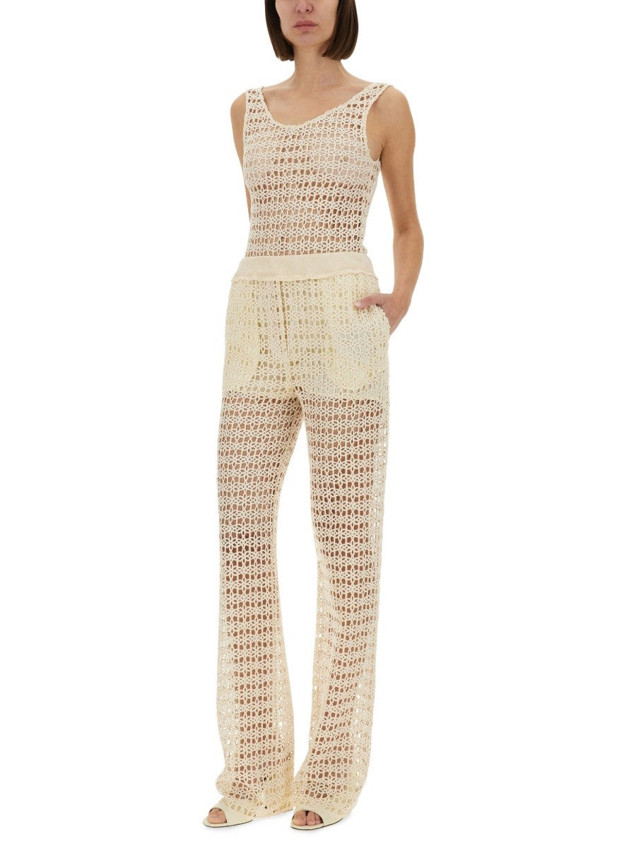 Alysi Women's Macramé Bodysuit White