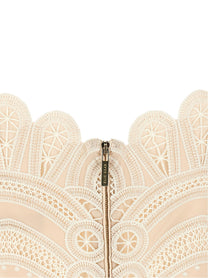 Elie Saab Macramé Bralette White