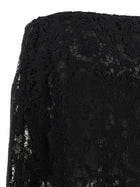 Fendi Macramé Lace Skirt Black