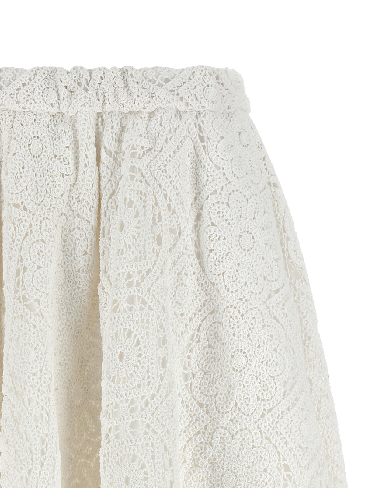 Comme Des Garçons Macramé Skirt White, view 3