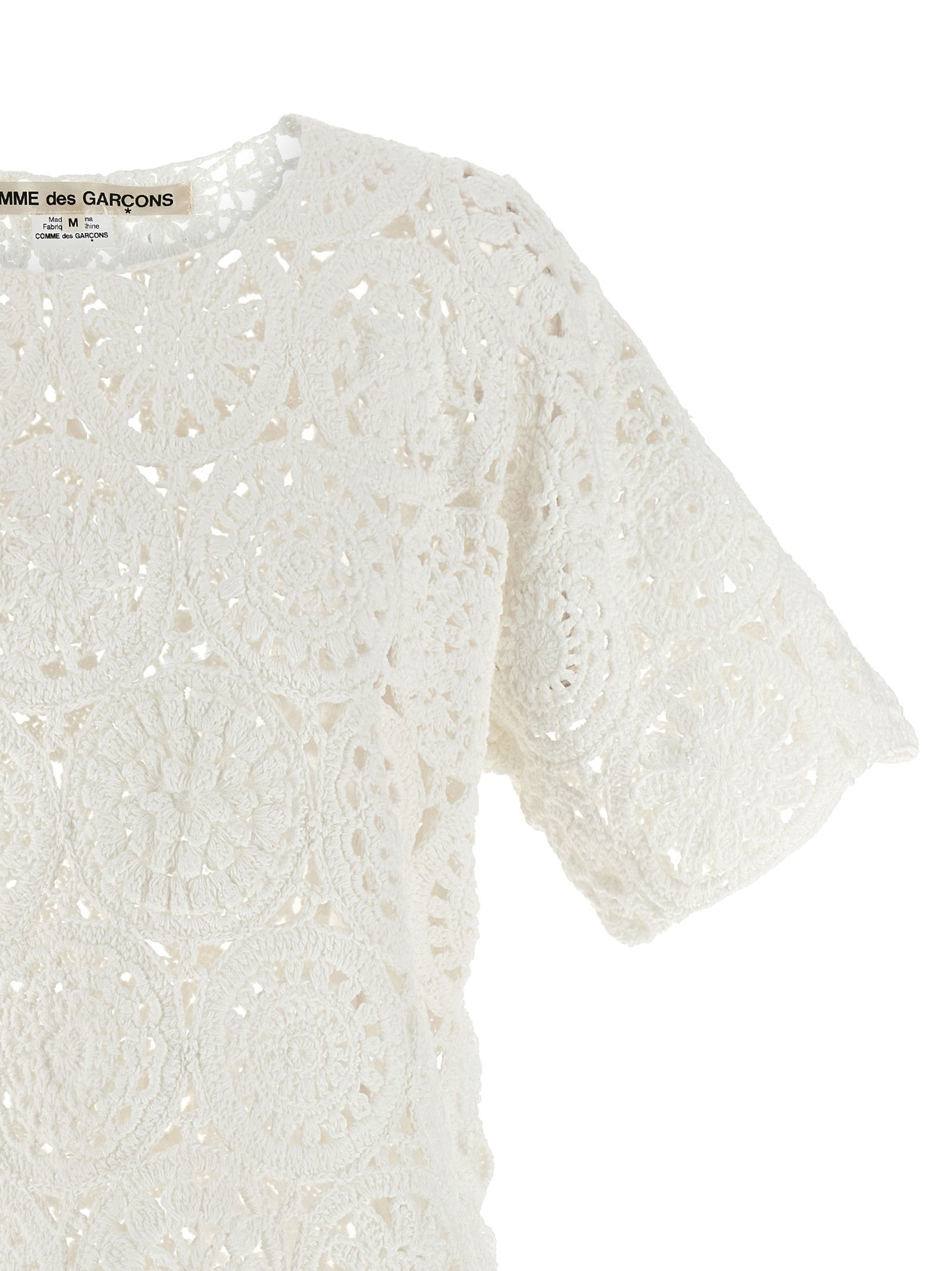 Comme Des Garçons Macramé Shirt White