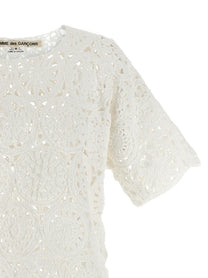 Comme Des Garçons Macramé Shirt White