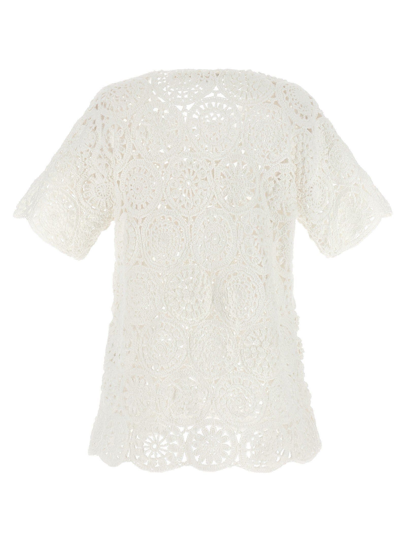 Comme Des Garçons Macramé Shirt White