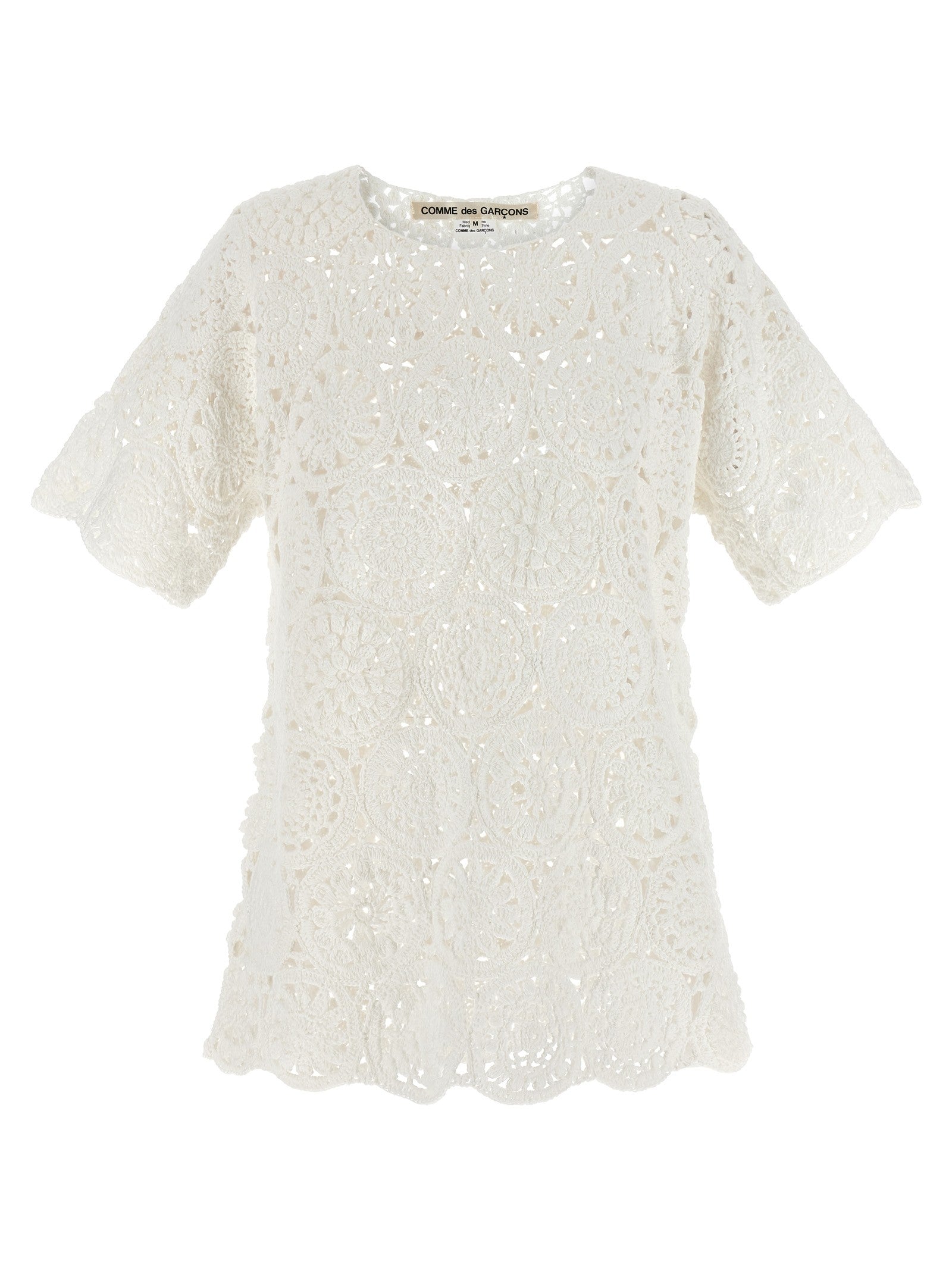 Comme Des Garçons Macramé Shirt White