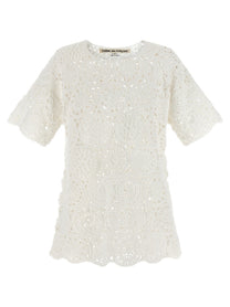 Comme Des Garçons Macramé Shirt White
