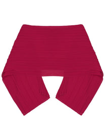 Pleats Please Issey Miyake Women's Madame June Stole Red Pleats Please Issey Miyake
