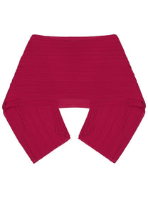 Pleats Please Issey Miyake Women's Madame June Stole Red Pleats Please Issey Miyake