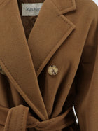 Max Mara Women's Madame Wool and Cashmere Blend Coat Brown