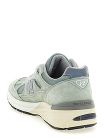New Balance Made in UK 991v2 Sneakers Green, view 3