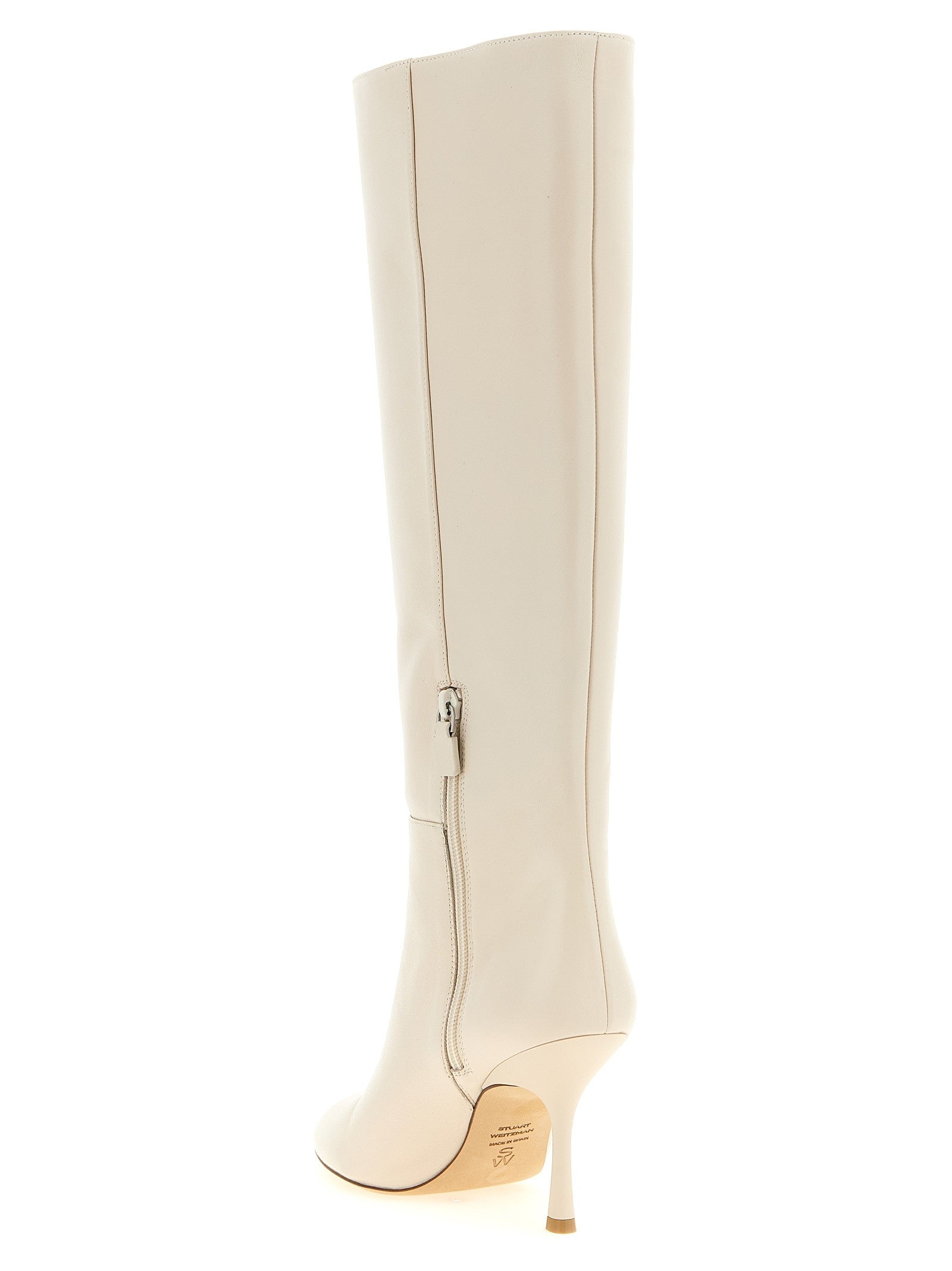 Stuart Weitzman Madison Boots White